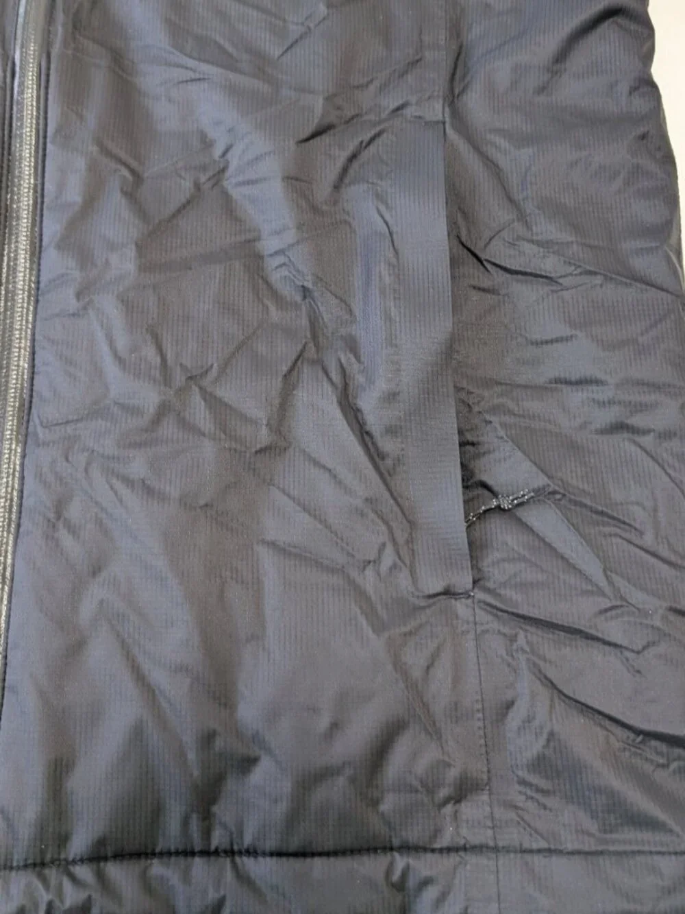 Eddie Bauer Jacket Mens Small Black Weatheredge Hooded Full Zip Nylon Coat